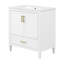 Meuble-lavabo cannelé élégant 30 po avec lavabo en céramique-1379325278