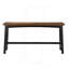 Ensemble de 4 tabourets à hauteur de comptoir, table et tabouret de comptoir transitionnels, meubles en bois d'hévéa noir et brun-565115105-565115108-565115110