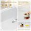 Évier de cuisine encastré en composite blanc à quartz, évier de préparation en granite avec station de travail 17 po x 19 po avec drain arrière, planche à découper et support de séchage inclus pour îlot de cuisine et bar