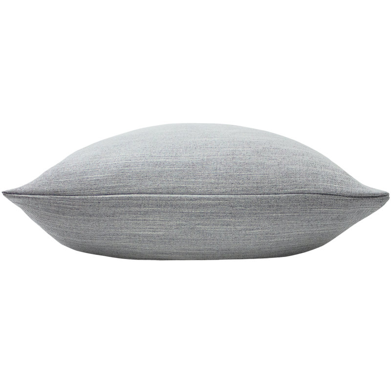 Dalton Grey Square Cushion Cover, Steel