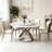 Simple White Round Sintered Stone Dining Table