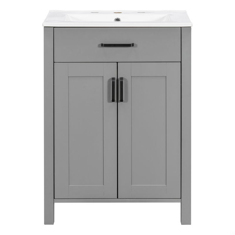 Ensemble de meuble-lavabo 24 po avec lavabo en céramique