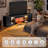  70" TV Stand For Tvs Up To 80" With Electric Fireplace, Modern Fluted Sliding Door Fireplace Cabinet with LED Light For Living Room, Bedroom, Entertainment Center, Black