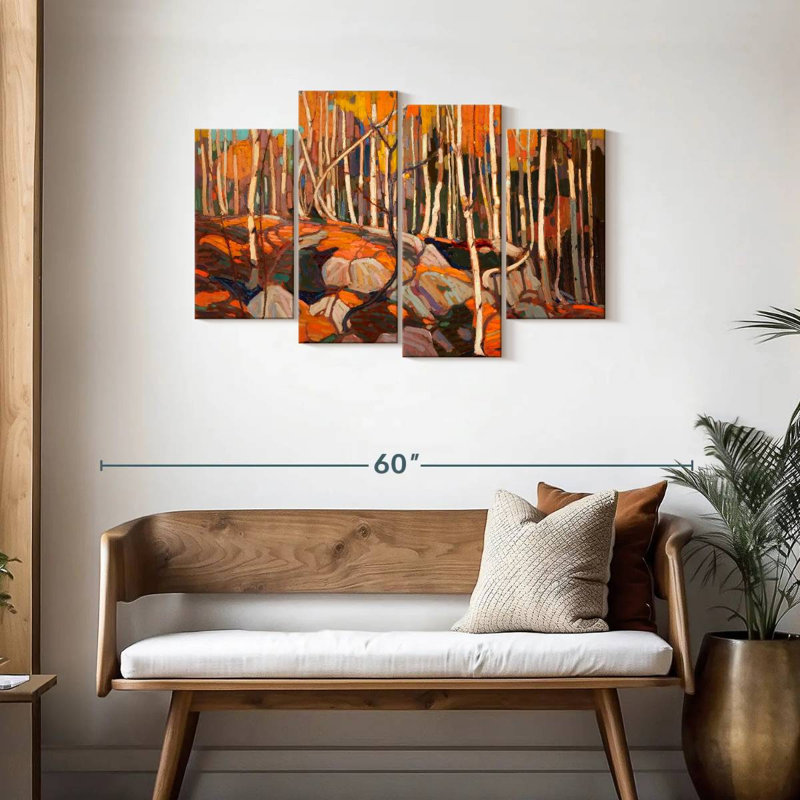 Alvord The Birch Grove Autumn, H 27 po x l 43 po
