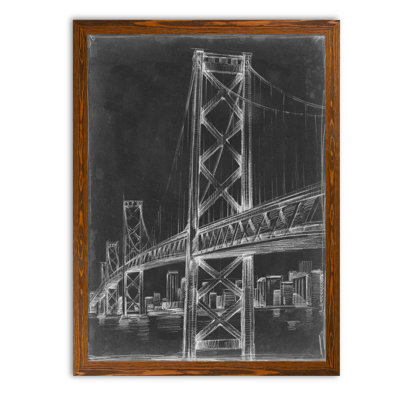 « suspension bridge blueprint i » par paul cezanne-image-cadre de dessin