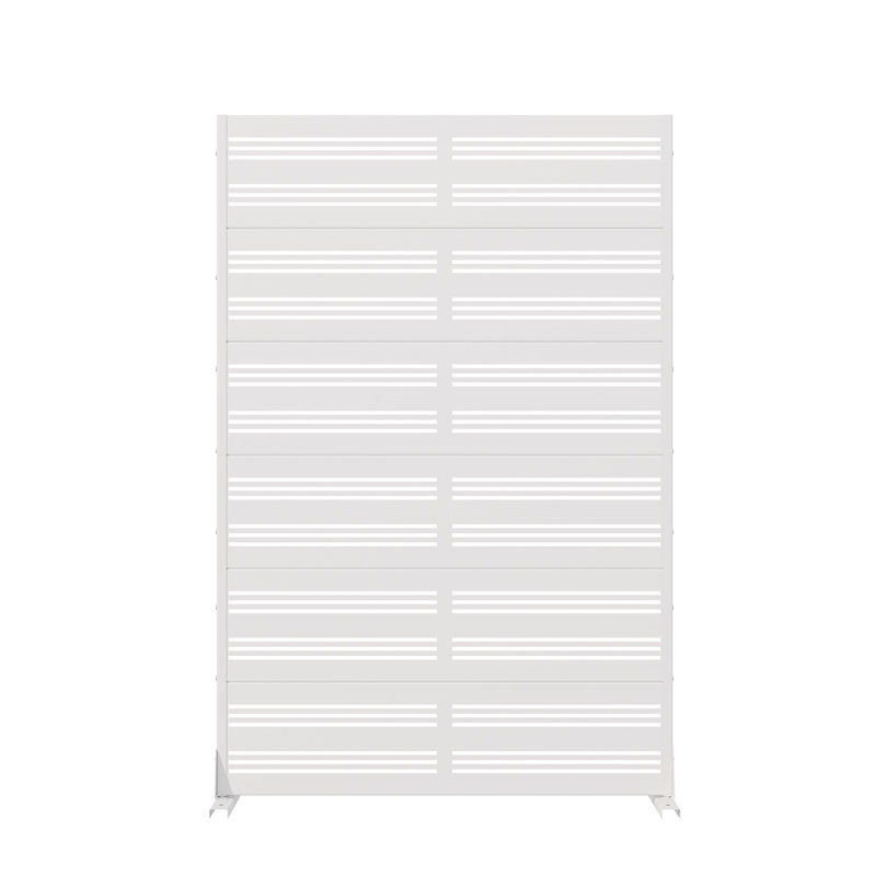 Panneaux rectangulaires en acier galvanisé 72 po x 47 po x 16 po, Blanc