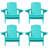 Outdoor Fire Pit Chairs Weather-Resistant HDPE Foldable Outdoor Adirondack Chair With Cup Holder-309891075