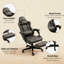 Fauteuil inclinable pivotant en cuir de polyuréthane avec dossier haut, support lombaire et hauteur réglable-1898978805