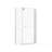 34" W x 32" D x 72" H Semi-Frameless Neo-angle Pivot Shower Enclosure-124987940