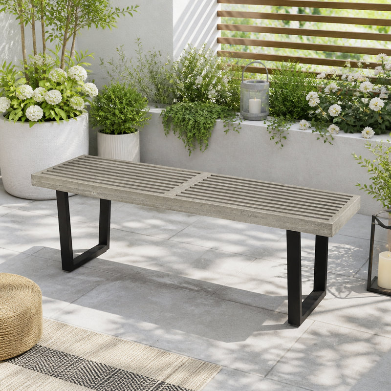 Acacia Wood Patio Bench