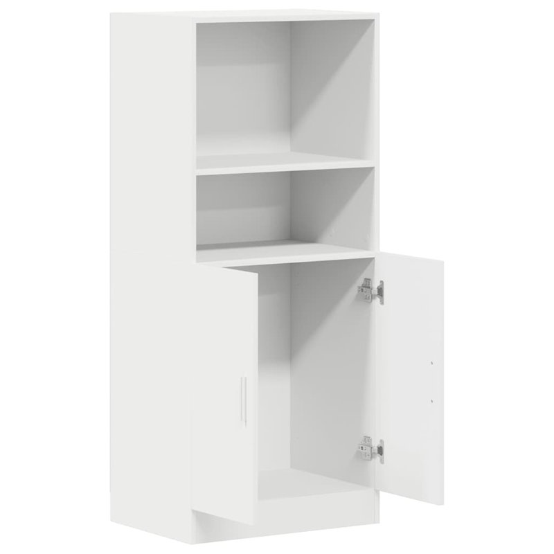 Kitchen Cabinet 57X41.5X131.5 Cm Engineered Wood, White