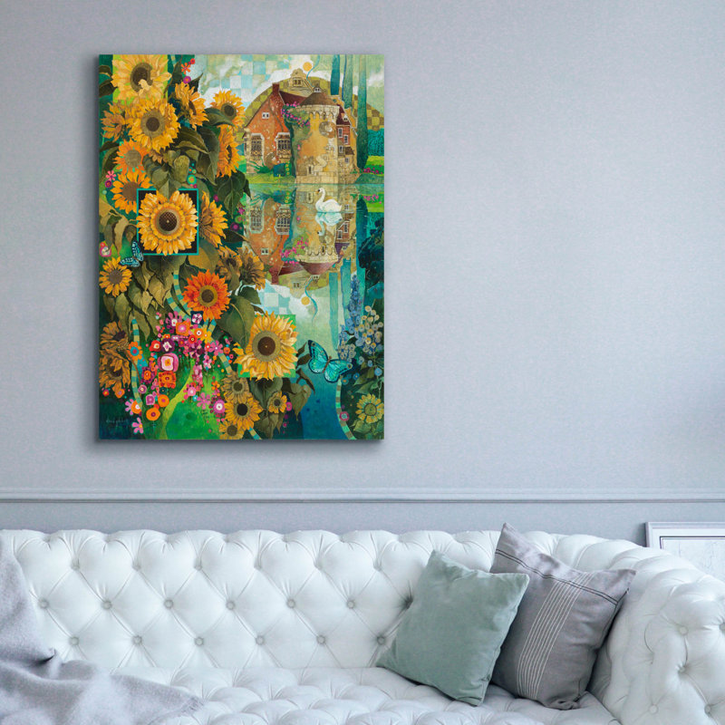 «A Lived View In Kent» par David Galchutt, art mural sur toile, H 54 po x l 40 po x P 1,5 po
