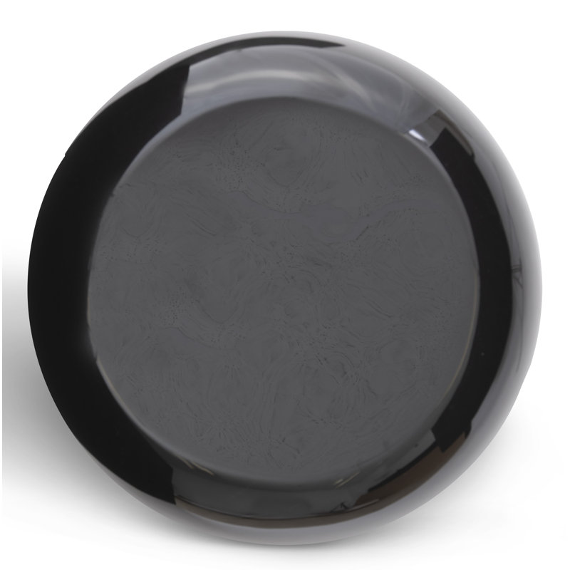 River Stone Side Table, Gel Coat Black