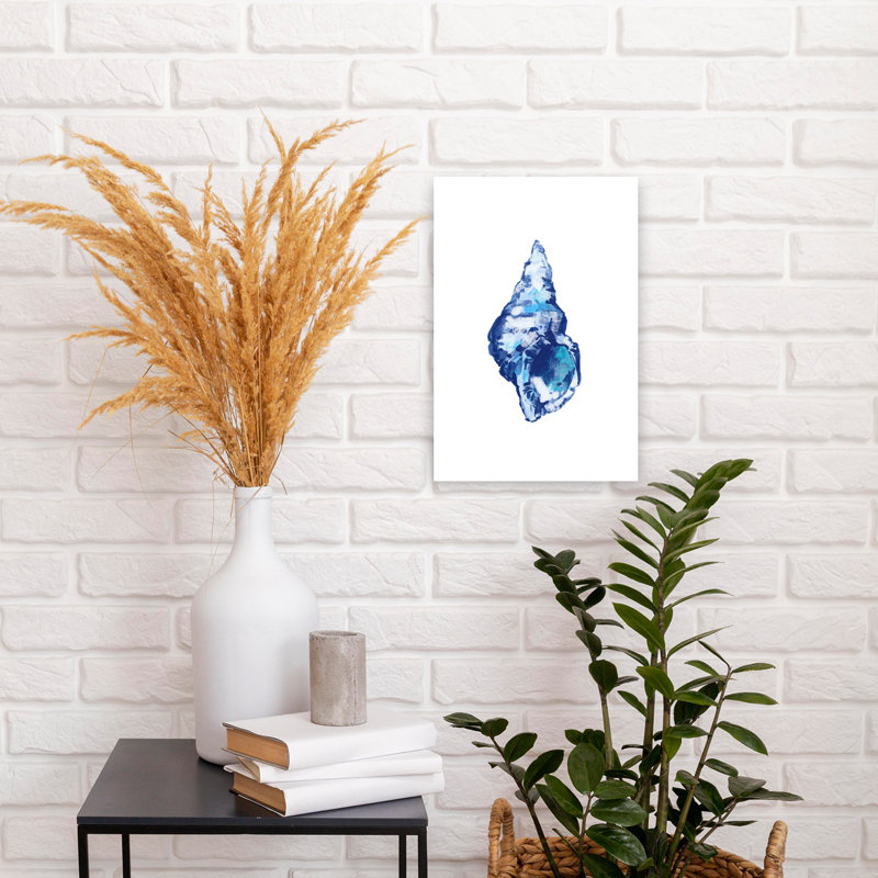 Art contemporain, art abstrait poisson côtier, H 18 po x l 12 po