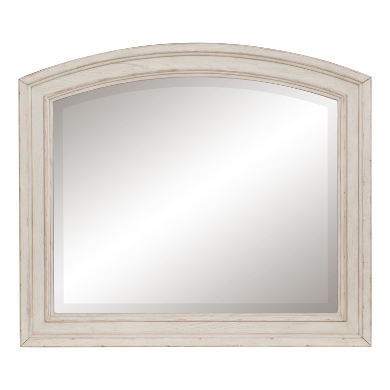 Miroir Caiden, Blanc brossé au métal