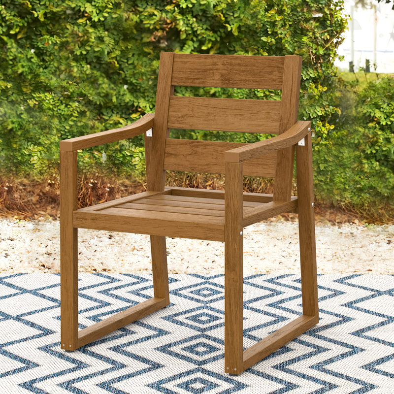 Chaise d'extérieur Rudeen, Brun