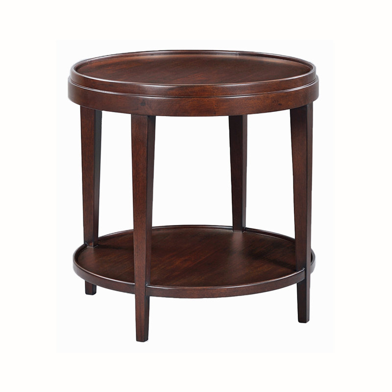 Table d'appoint ronde Liz, H 27 po x l 27 po x P 27 po, Chocolat