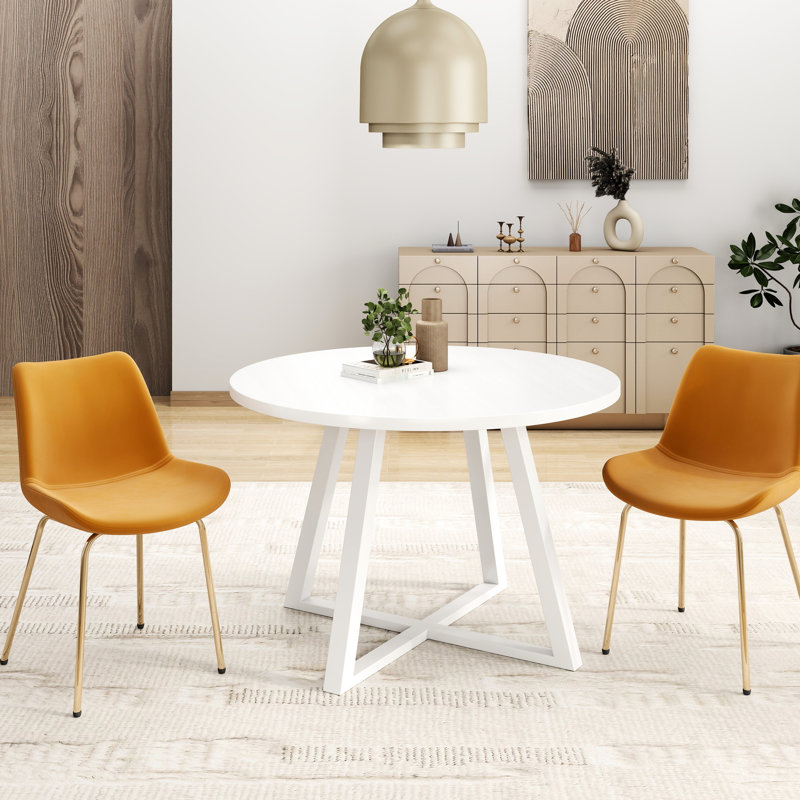 Table de salle à manger 3 places avec 2 chaises rembourrées et rembourrées en mousse, H 29,41 po x L 30,99 po x l 30,08 po