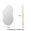 Asymmetrical Metal Framed Wall Accent Mirror-327276011-327276009