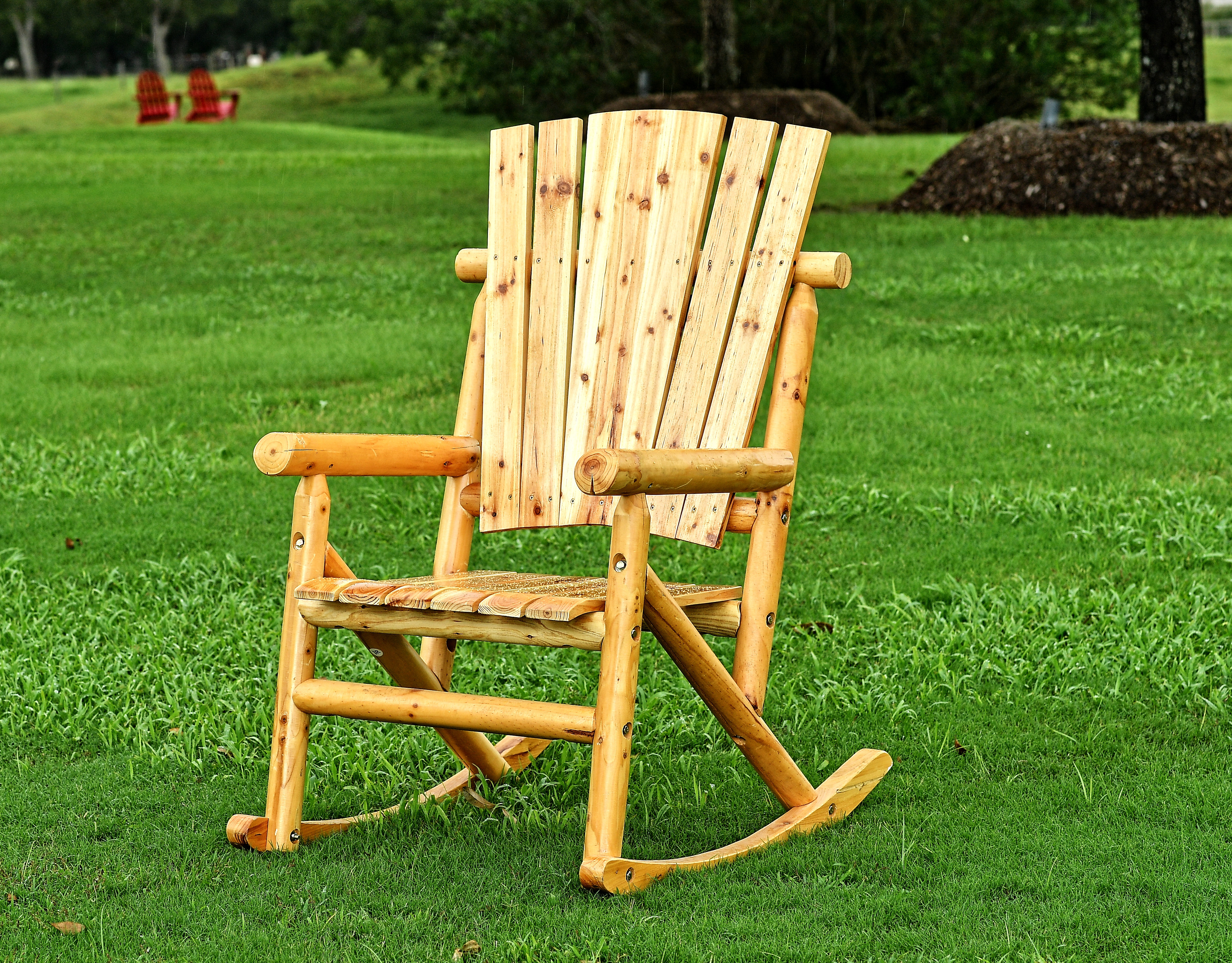 Single Rocking Chair Millwood Pines Alaniz Single Rocking Chair & Reviews | Wayfair