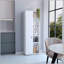 Armoire de rangement spacieuse avec cinq tablettes intérieures et extérieures pour une meilleure organisation