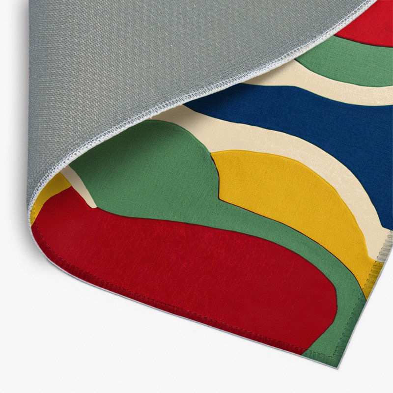 Tapis intérieur et extérieur Jazzy Ripple, Rectangle 1 pi 6 po x 2 pi 6 po