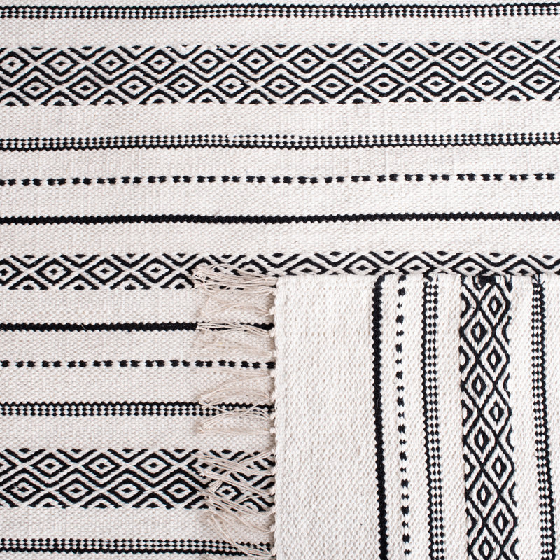 Mehara Flat Weave Cotton Striped Rug, Rectangle 9' x 12'