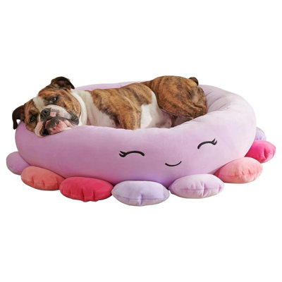 24-Inch Beula Octopus Pet Bed - Medium Ultrasoft Official Squishmallows Plush Pet Bed