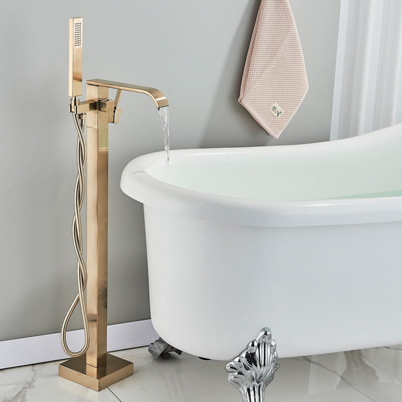 Aiza Floor Waterfall Faucet Bath Filler