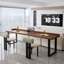 Modern rectangular desks with partitions-1410930833
