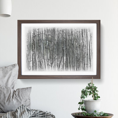 Forest Woodland - Picture Frame Drawing