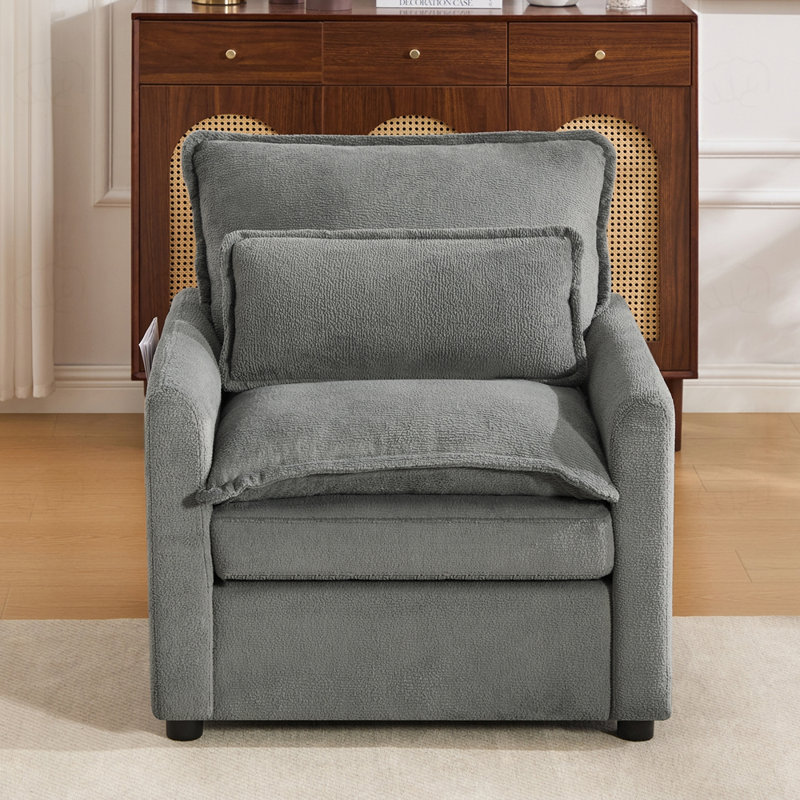 Fauteuil d'appoint 31,9 po Modern, Gris