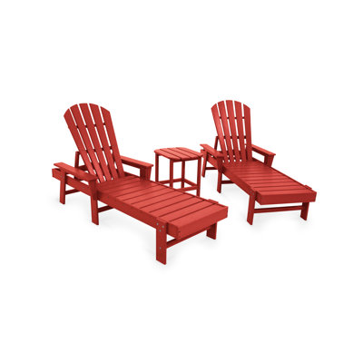 POLYWOOD South Beach Chaise 3-Piece Set