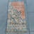 Vintage Turkish Small Rug: Antiqued Orange Decorative Mat for Entryway or Home Decor