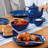 Imperial Blue Set Of 4 Coupe Dinner Plates