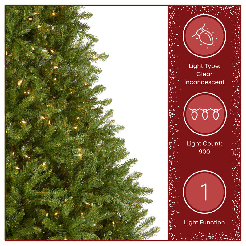 Green Spruce Artificial Christmas Tree, 9' H