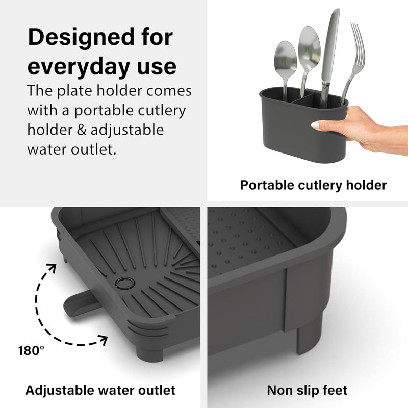 Ambrosina  Plastic Standard Drying Rack, Anthracite