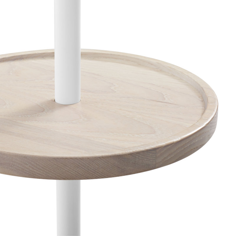 Portemanteau Amos, Blanc / bois de frêne blanchi