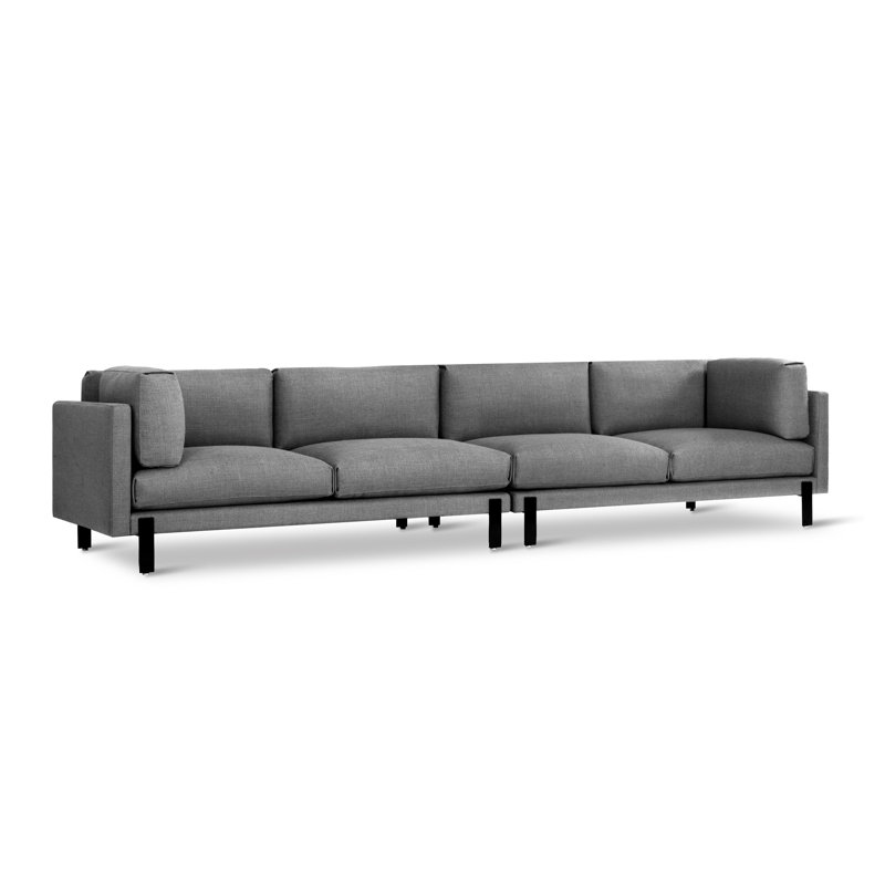 Silverlake XL Sofa, Andorra Pewter Performance Basketweave