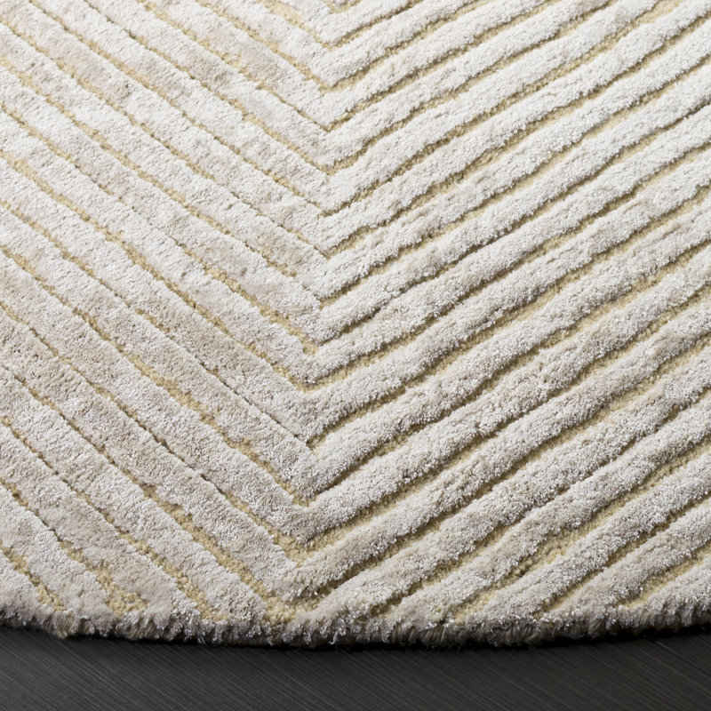 Glamour Hand Tufted Chevron Indoor Rug, 8'-0" x 10'-0" Rectangle