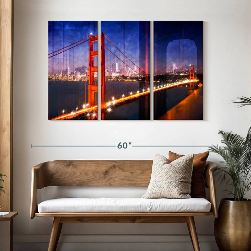 Lilie Golden Gate Bridge Composing, 32" H x 50" W