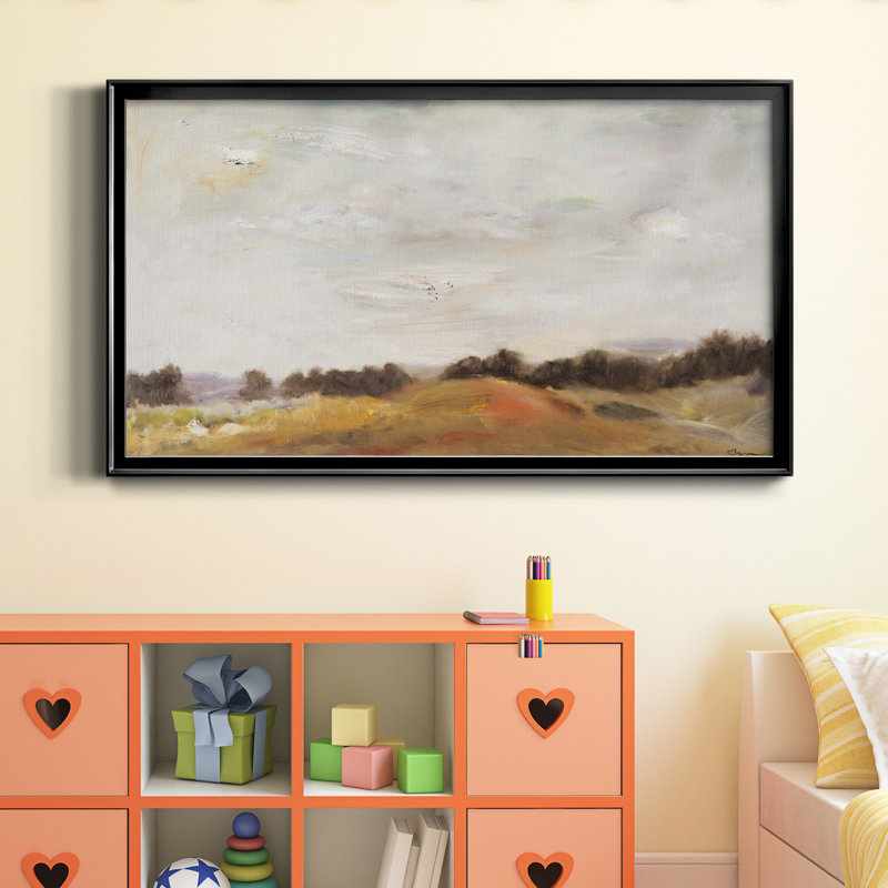 " Fields Of Gold ", 14.5" H x 26.5" W x 1.5" D, Black