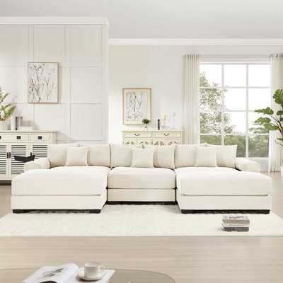 3-Seater Deep Seat Wide Armrests Sofa