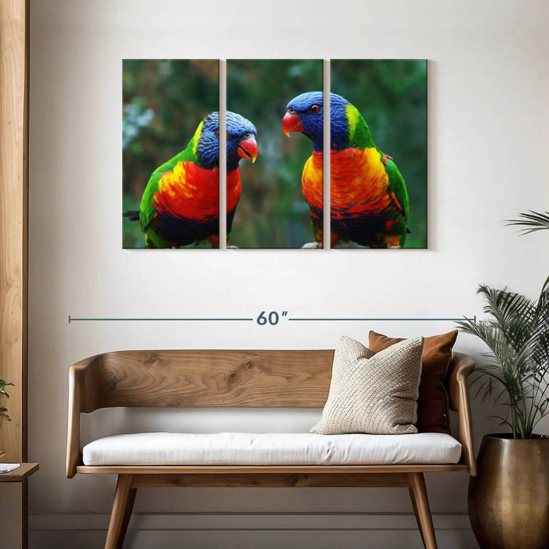 Brampt Lorikeet Buddies, 28" H x 45" W