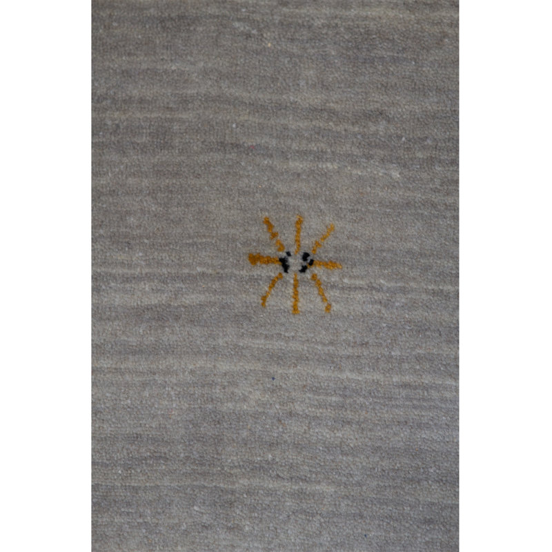 Tapis gris de haute qualité noué à la main, Rectangle 8 pi 2 po x 9 pi 10 po