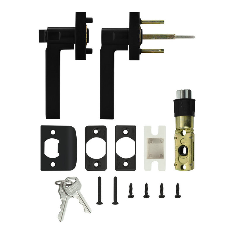 Matte Black Keyed (Entry) Door Lever