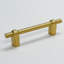 Satin Brass Elliott 3-3/4" Centers Solid Brass Drawer Pull-332828610