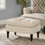 28.65In Deep With Pillow Top - Ideal For Extra Seating Cream Fabric Radiant Brightens Living Room