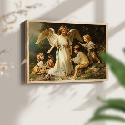 Angels From Above-CX -Framed Print - Restickable