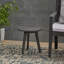 Table d'appoint en bois d'acacia Marina avec plateau rond tendance et trépied pour l'extérieur-1219067243